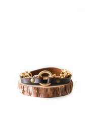 Wrap leather bracelet