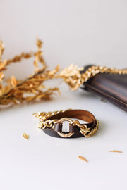Minimalist Designer Leather Bracelet