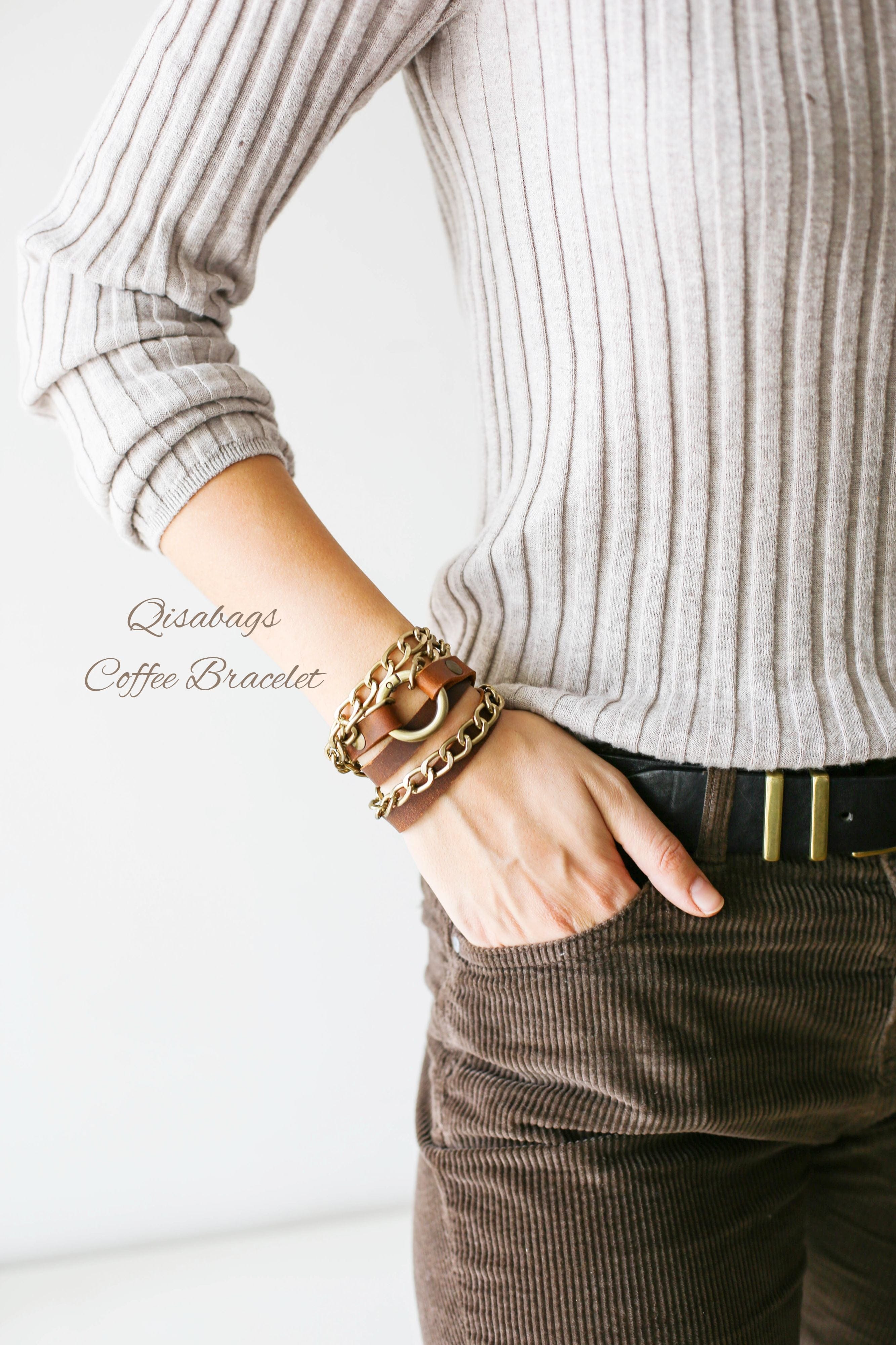 Leather Double Wrap Bracelet