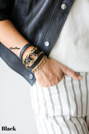 Leather Wrap Bracelet for Women