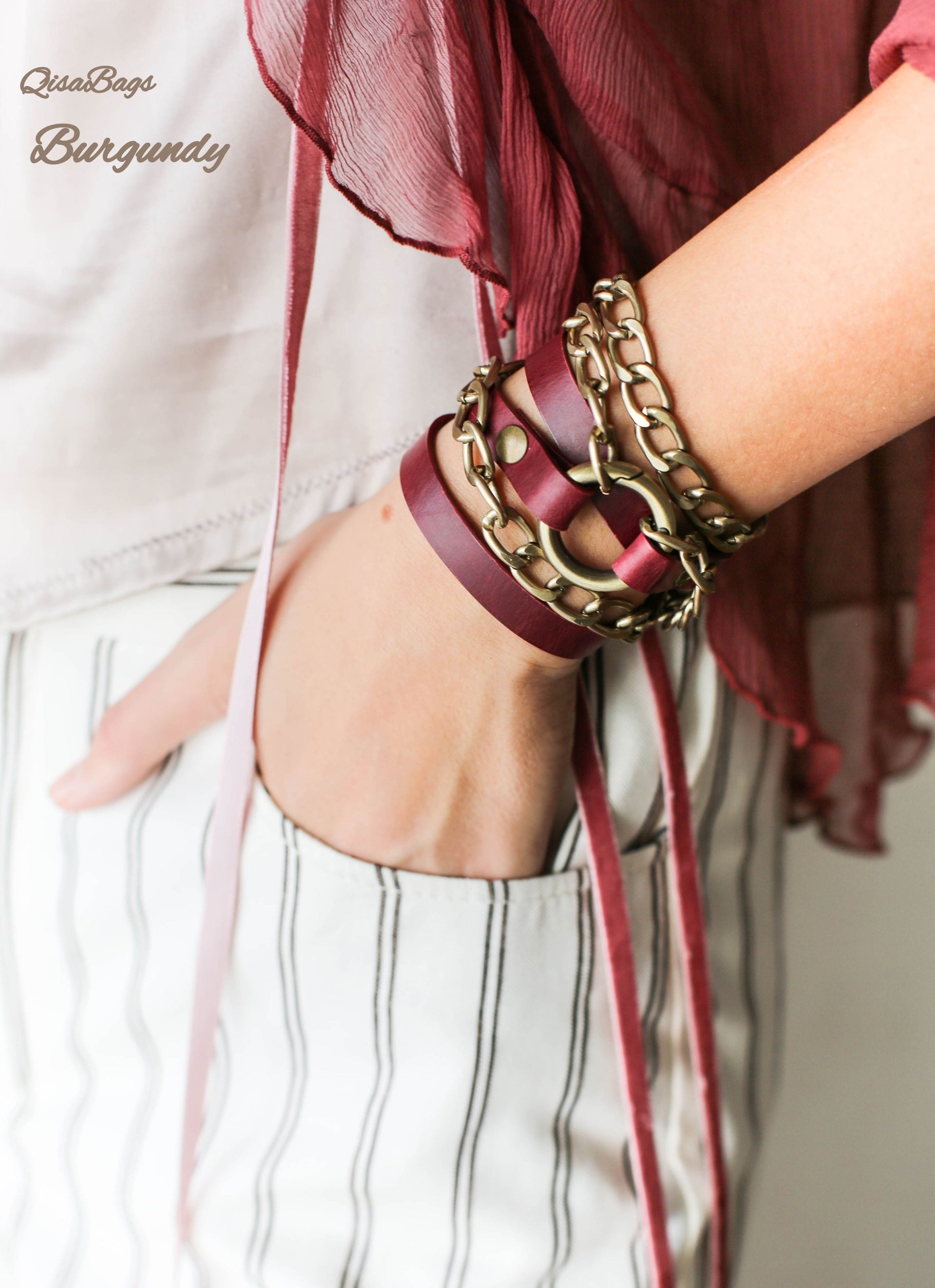 Boho Leather Bracelet for Women