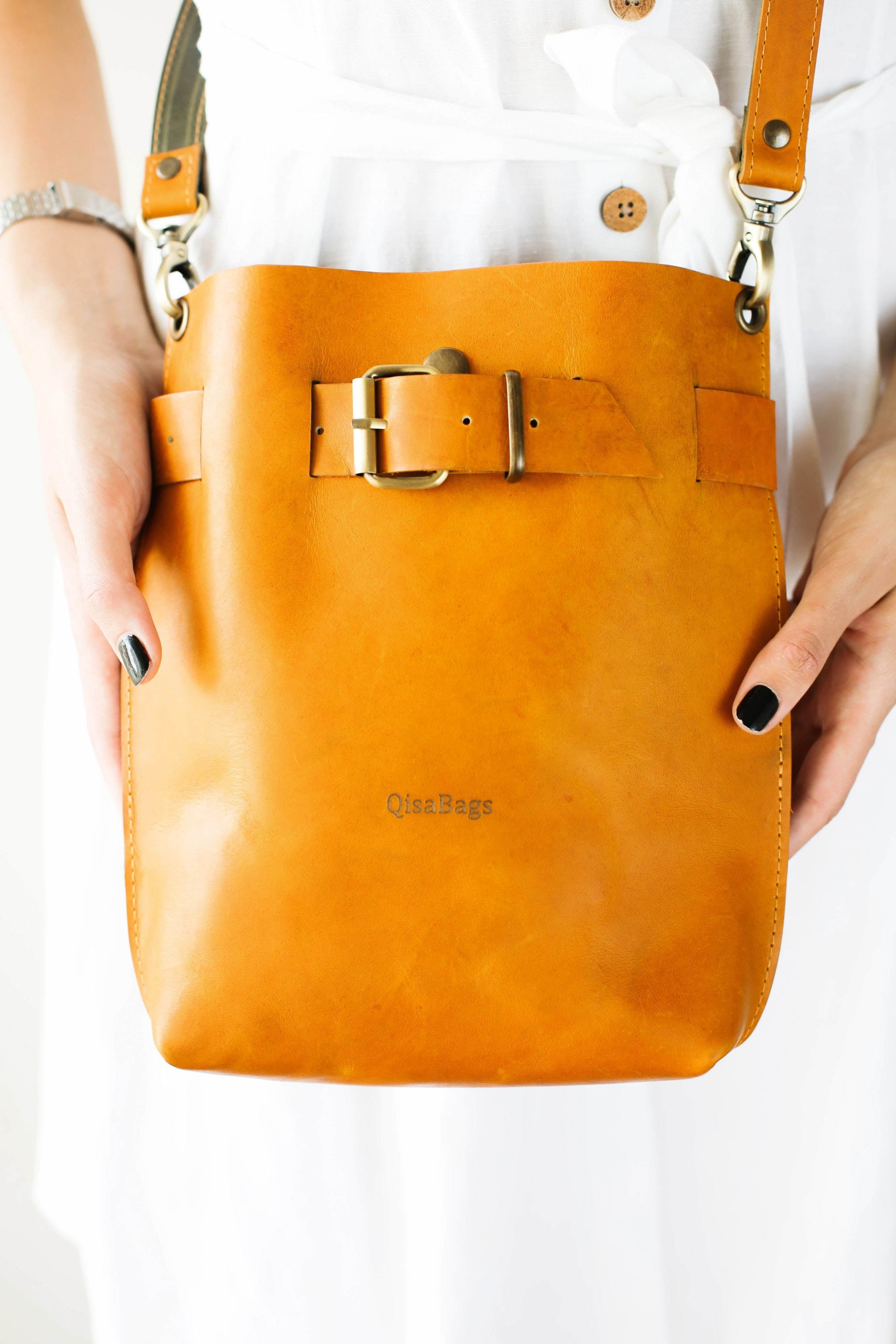 Yellow Leather Purse