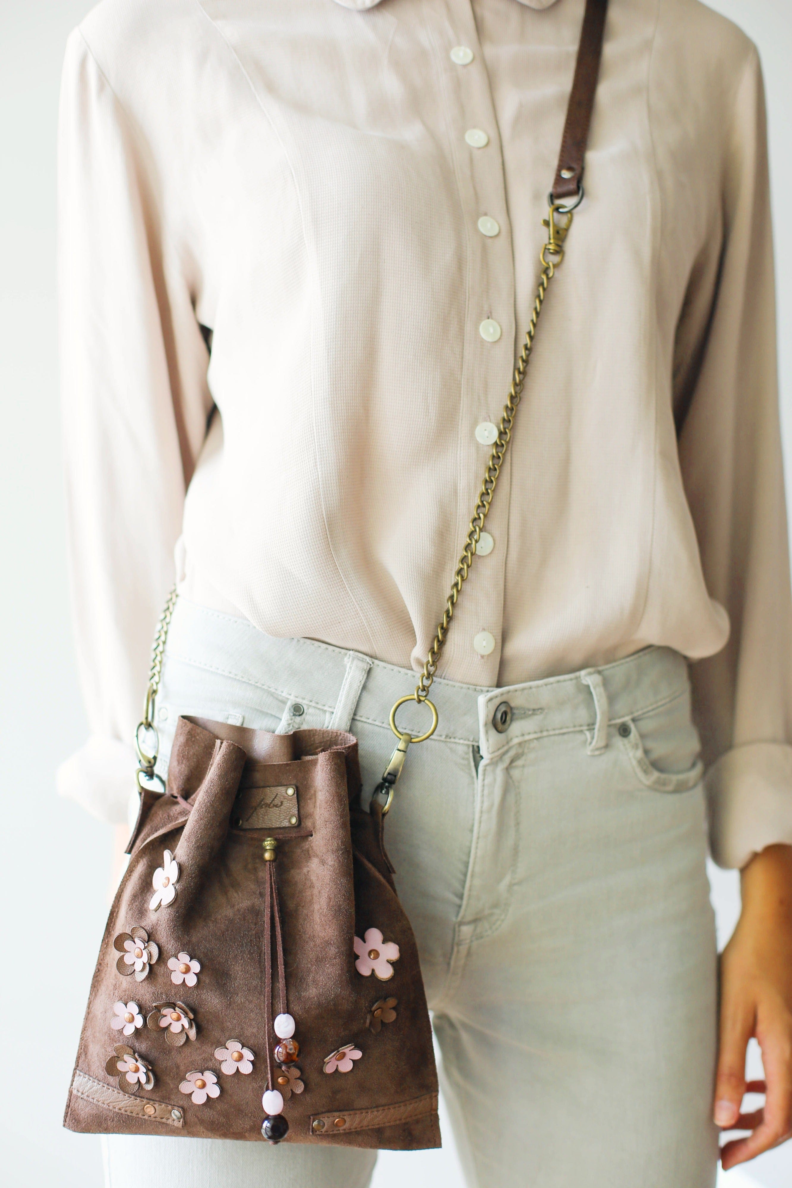 stylish leather cross body bag