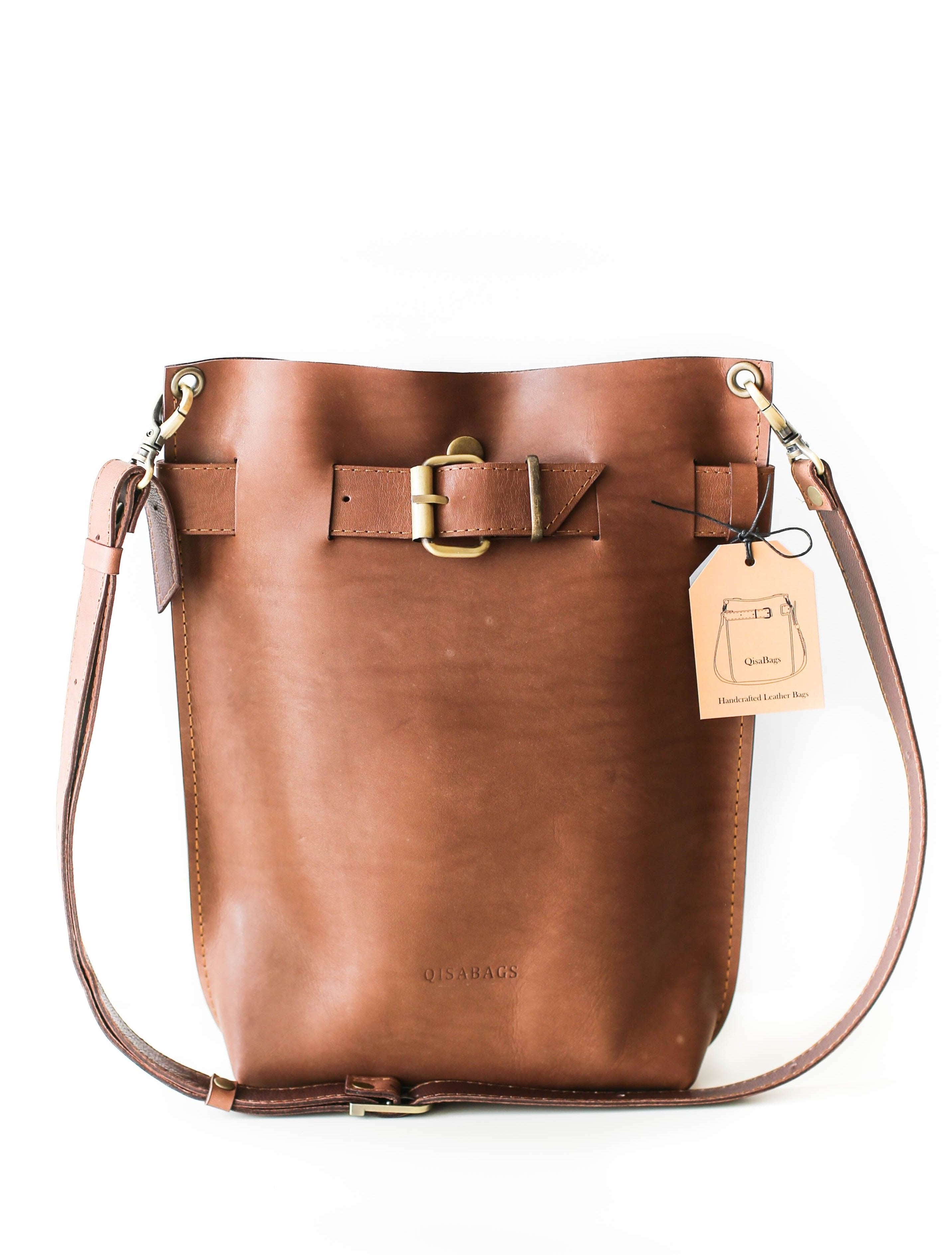 Nude Handmade Leather Backpack - Qisabags