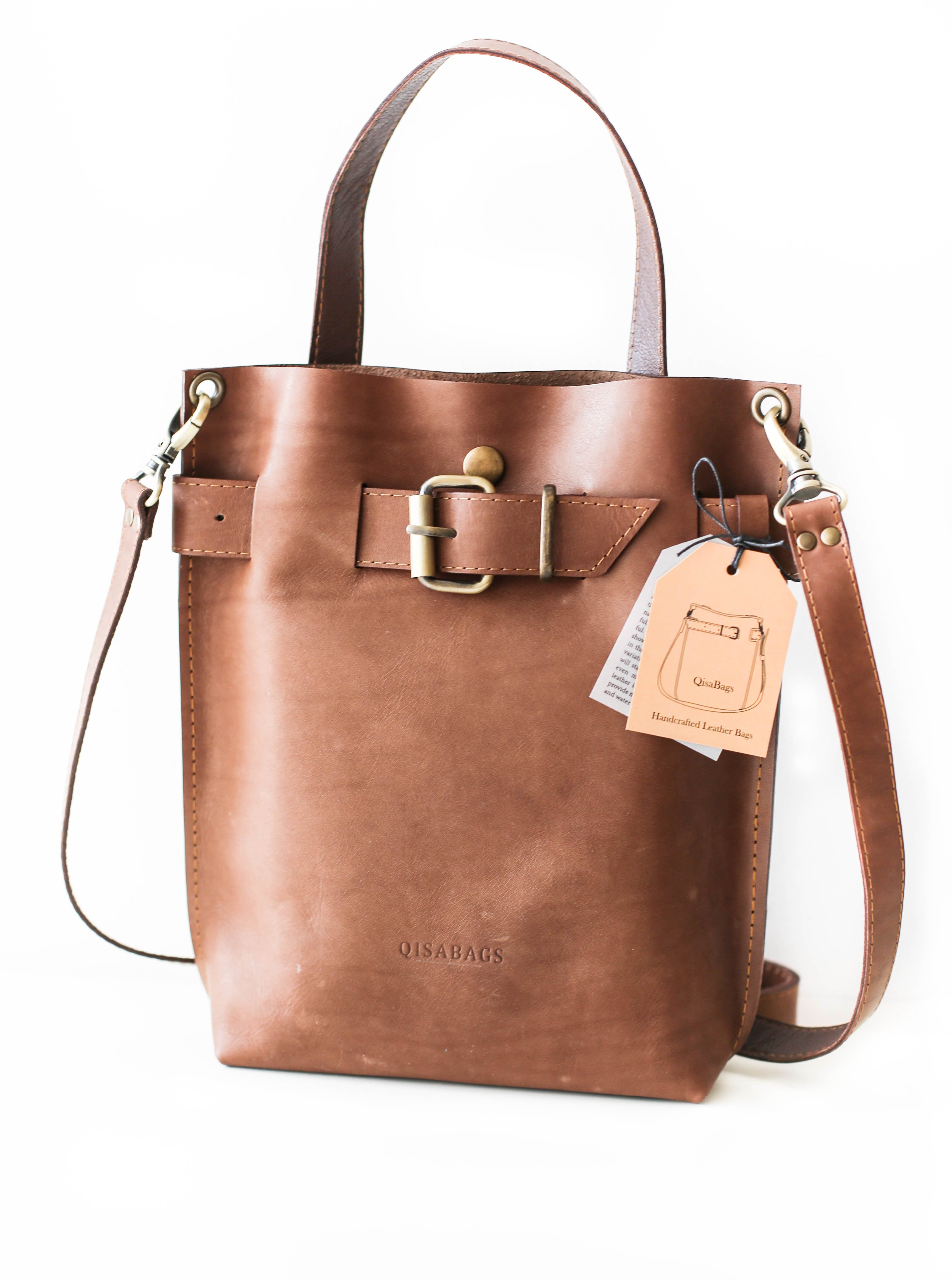 Taupe Leather Bag