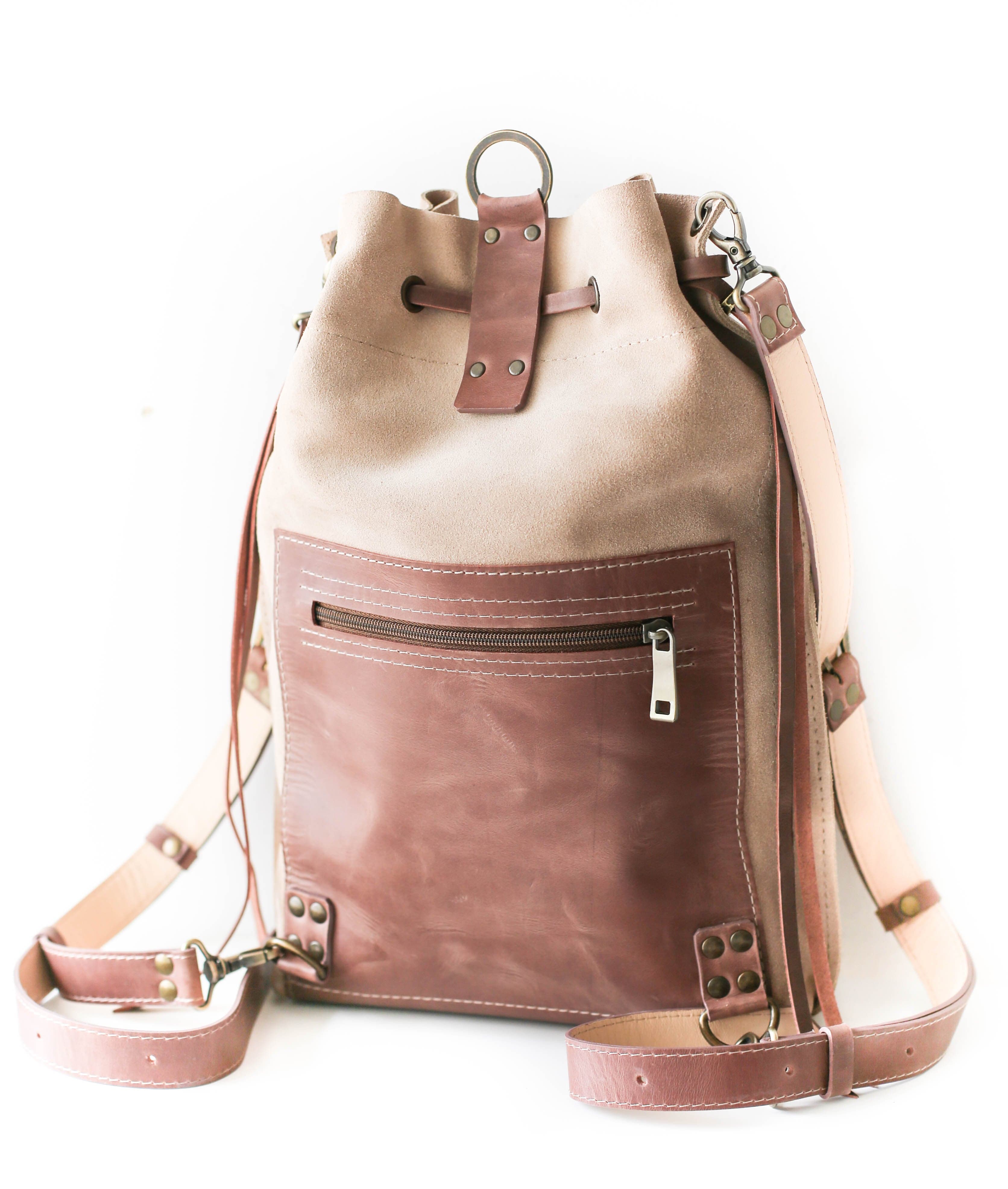 leather backpack for women