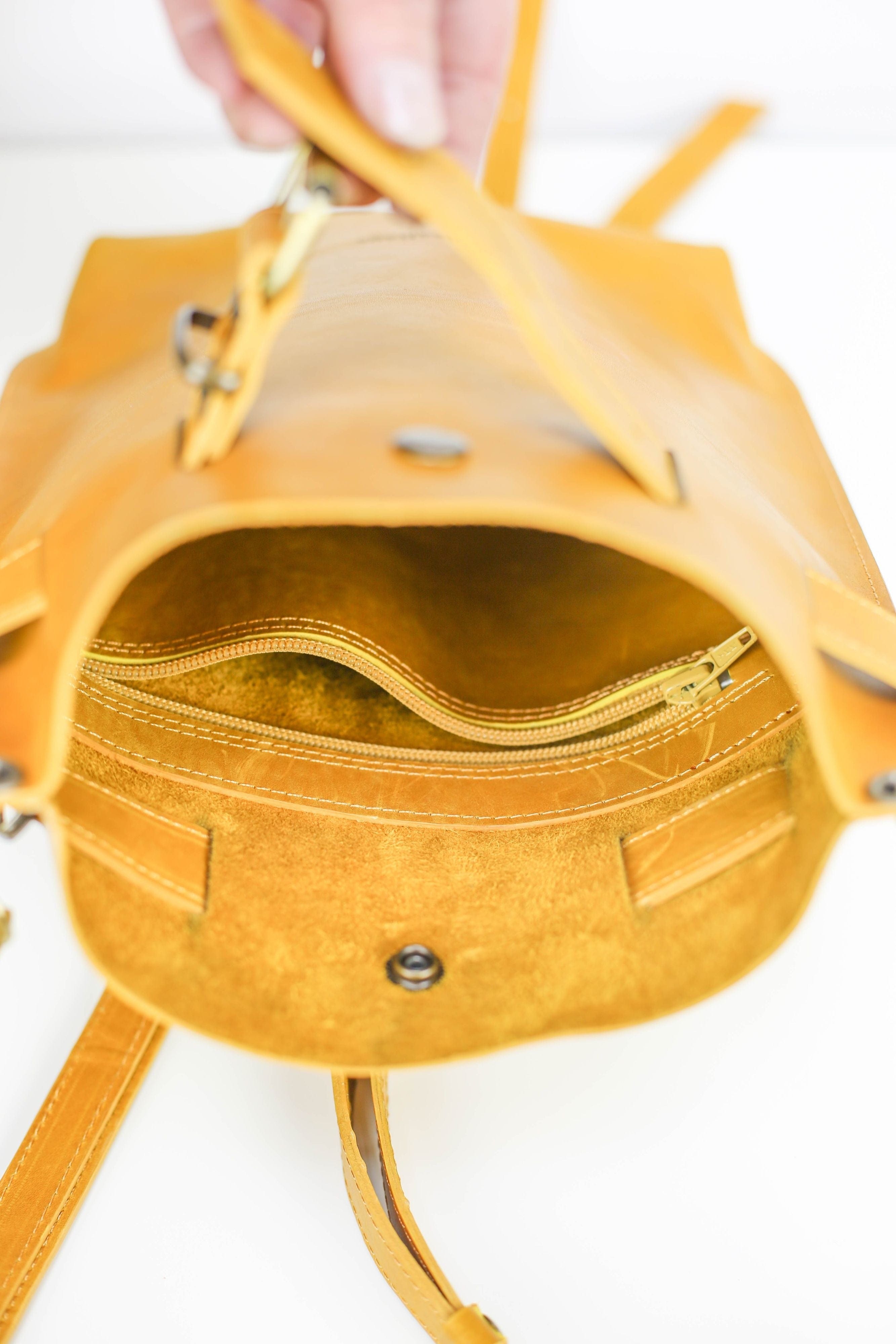 Yellow Leather Handbag