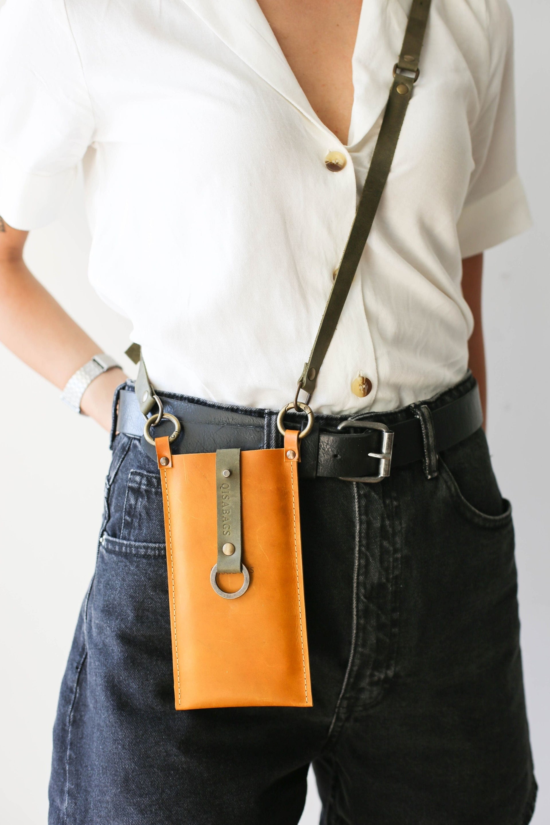 Small Cross body leather bag