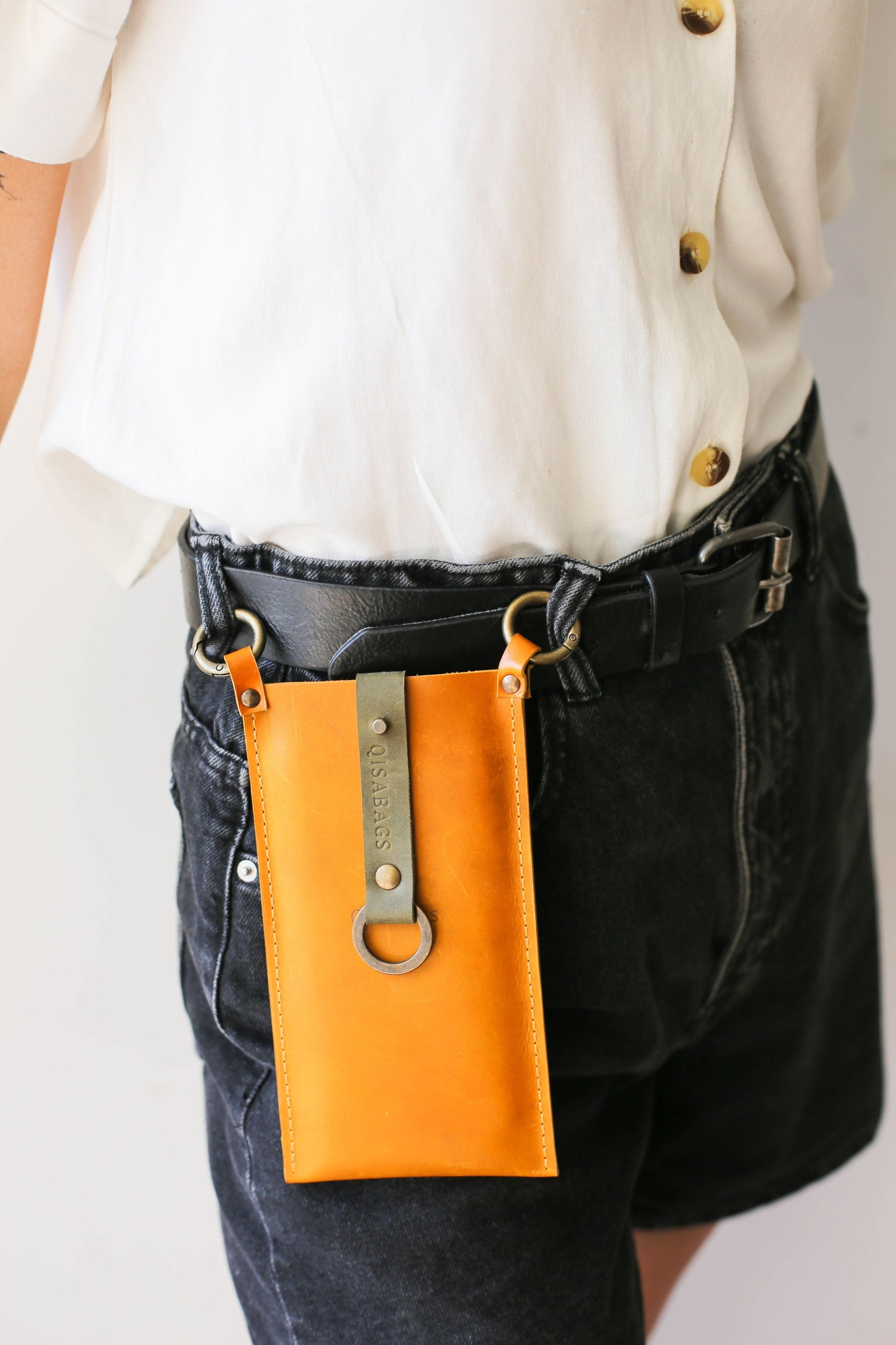 Leather Waist Bag for phone