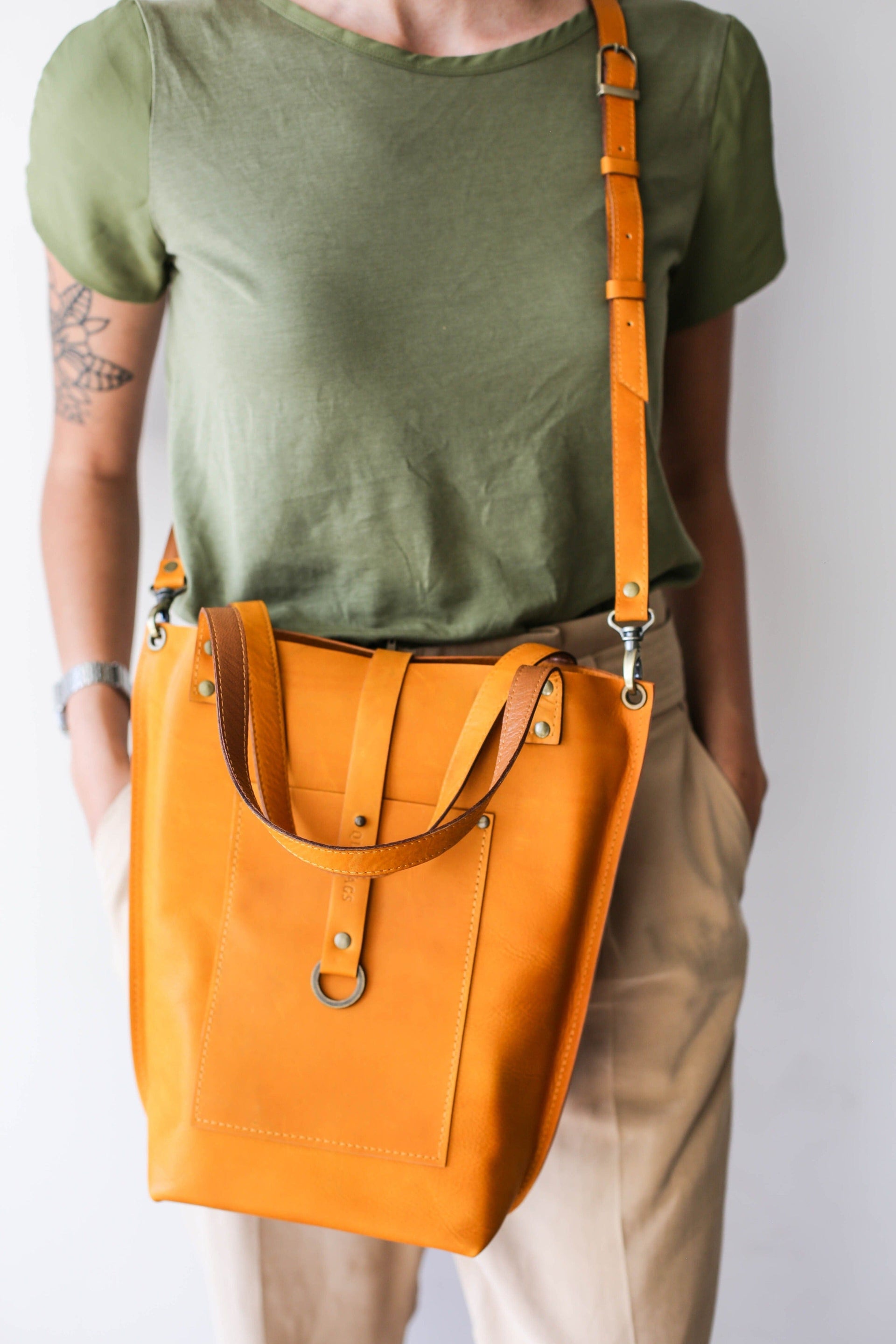 leather totes for women