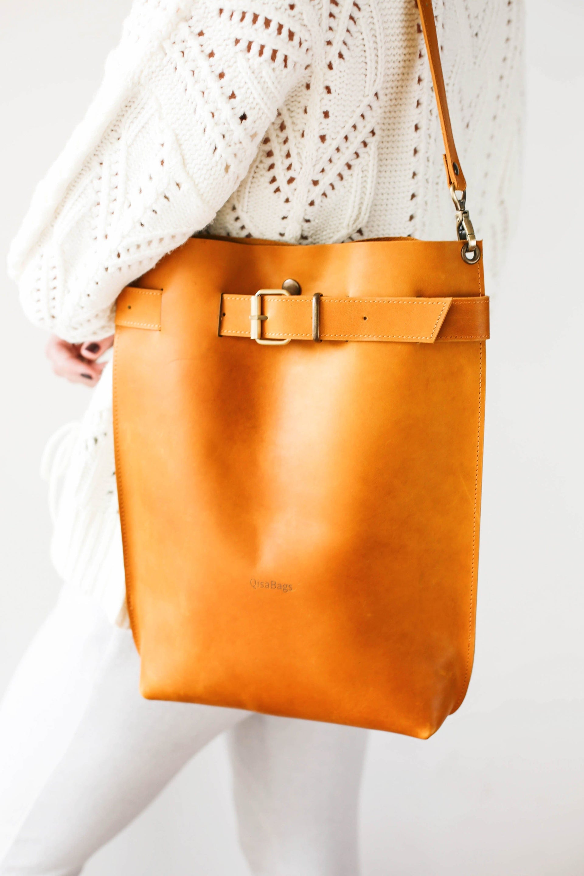 women's yellow leather shoulder bag 