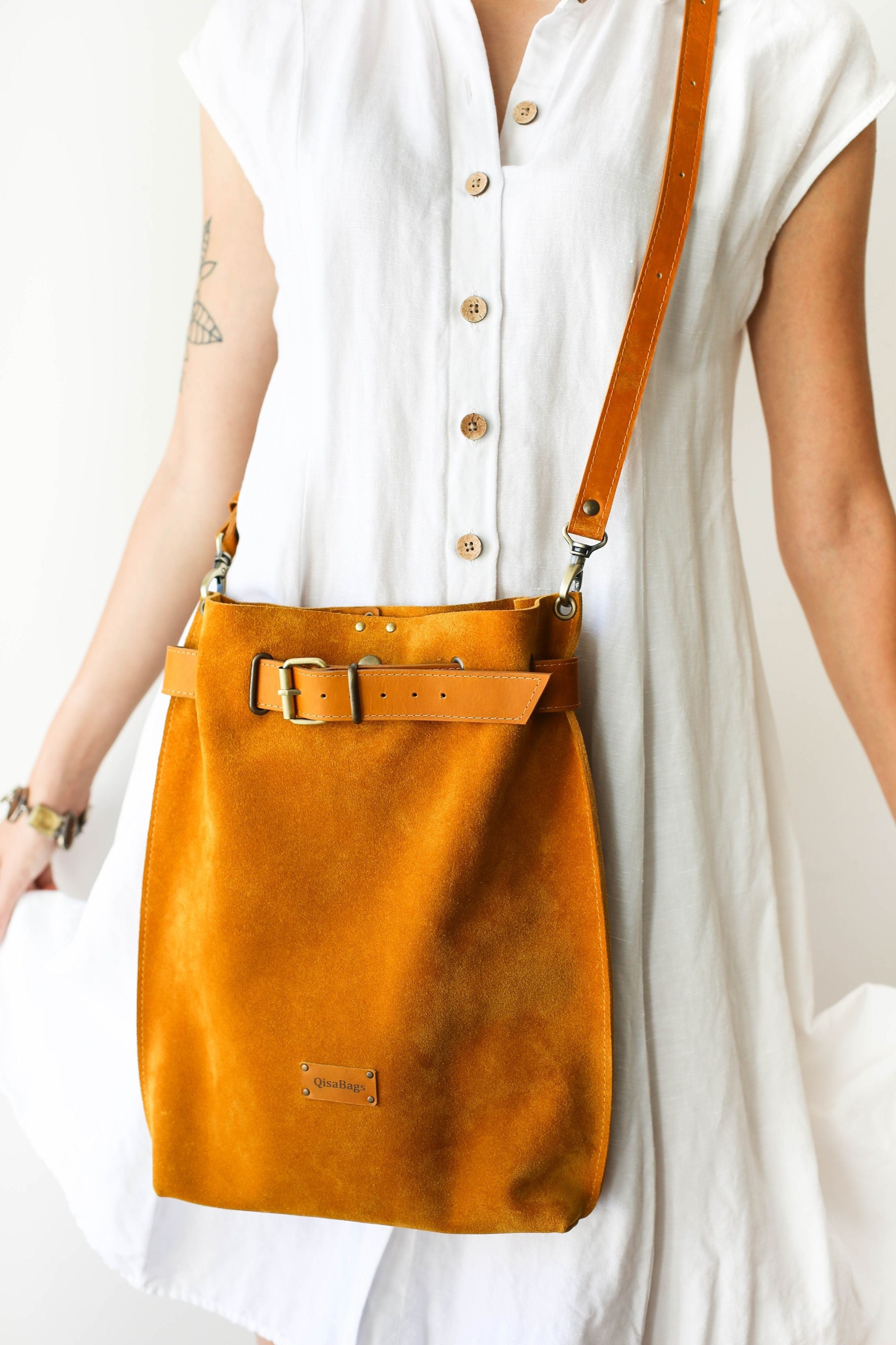 leather crossbody bag